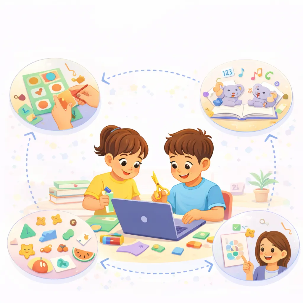 Family reading together