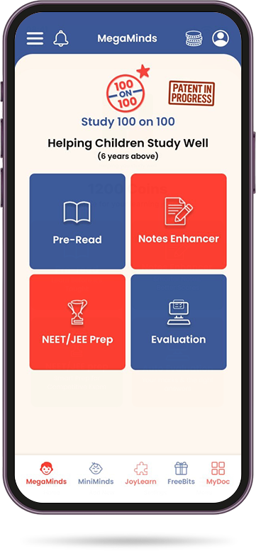 Study 100 on 100 App on a Phone